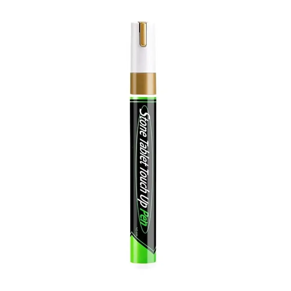 Gold Color Tombstone Touch Up Paint Pen Waterproof Oil-Based Inscription Touch Up Paint Weather Resistant Extra Large Capacity