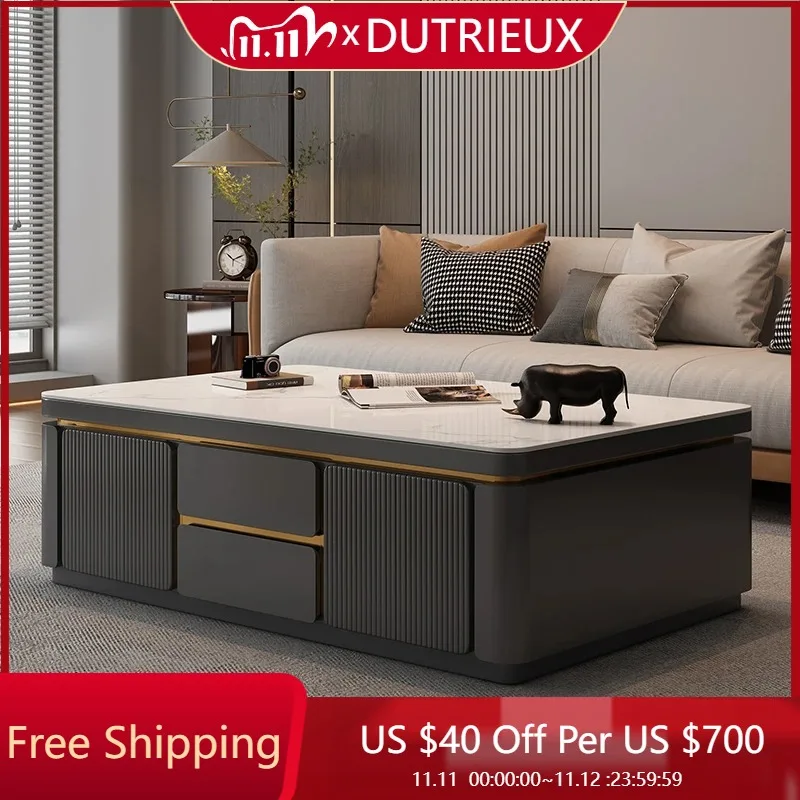 

Decoration Luxury Coffee Table Modern Design Rectangle Simple Clear Coffee Tables Unique Accent Mesas Bajas Ornaments Home Decor