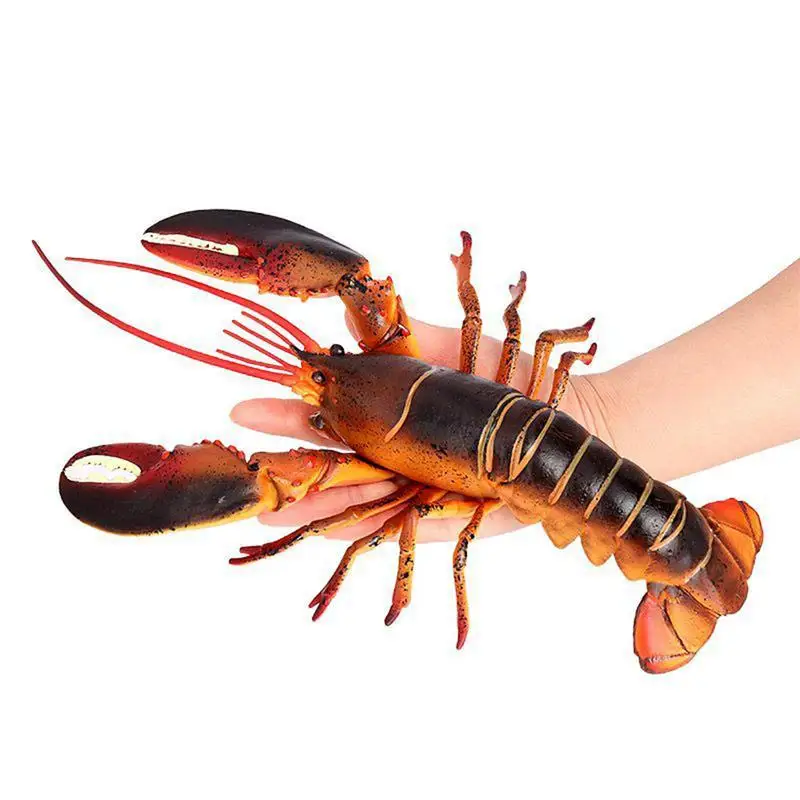 Lobster Figure Emulational Lobster Model Lobster Figurine Toy Holiday Decor Photography Props Marine Animal Model For Children