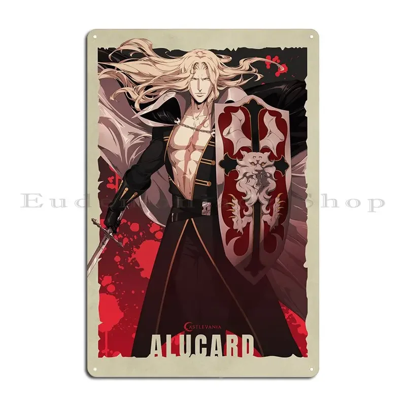 Alucard World Of Heroes Metal Sign Poster Rusty Cinema Wall Mural Iron Plaques Tin Sign Poster