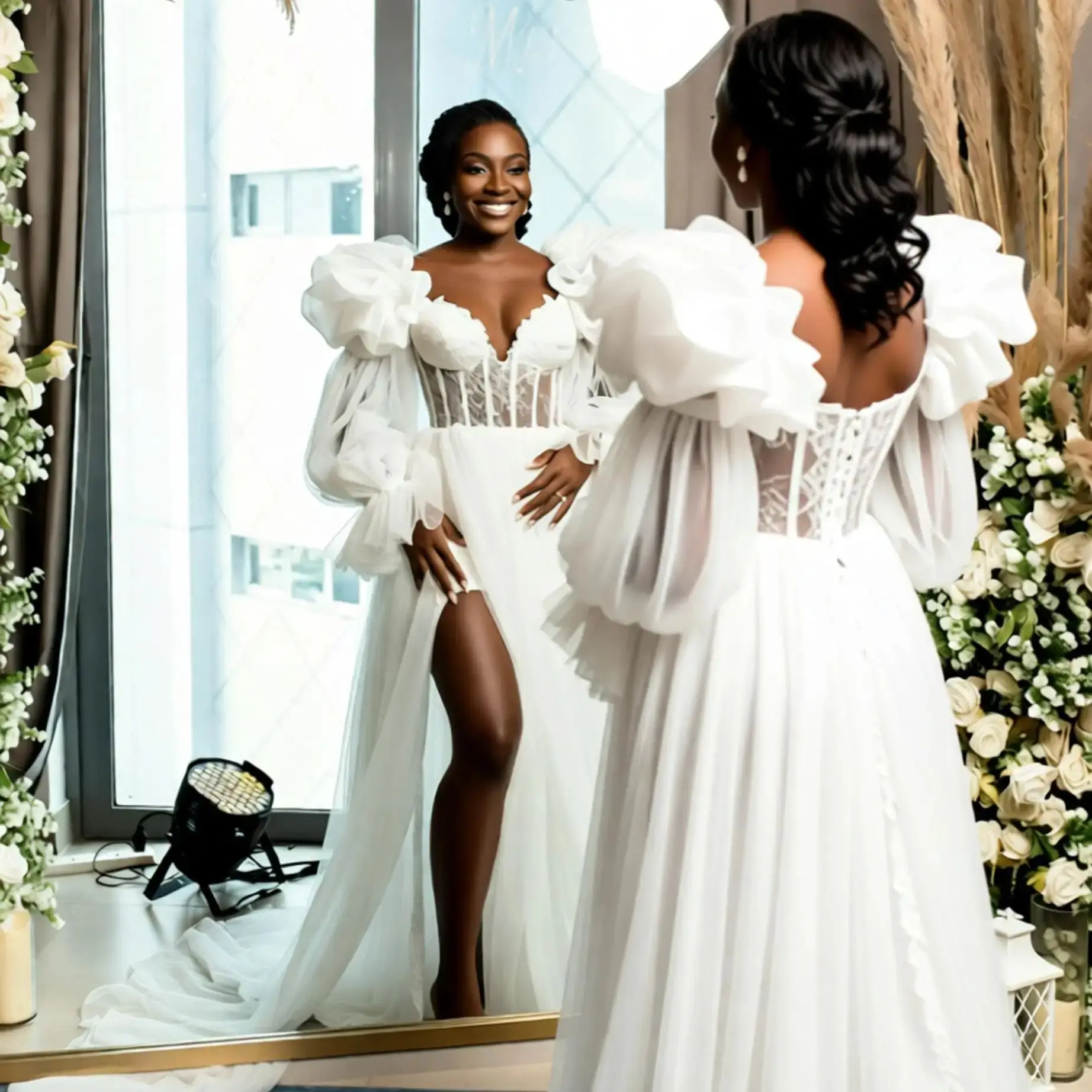Thumbnail 2 - #18 Trending Womens Long Sleeve Wedding Dress Right Now