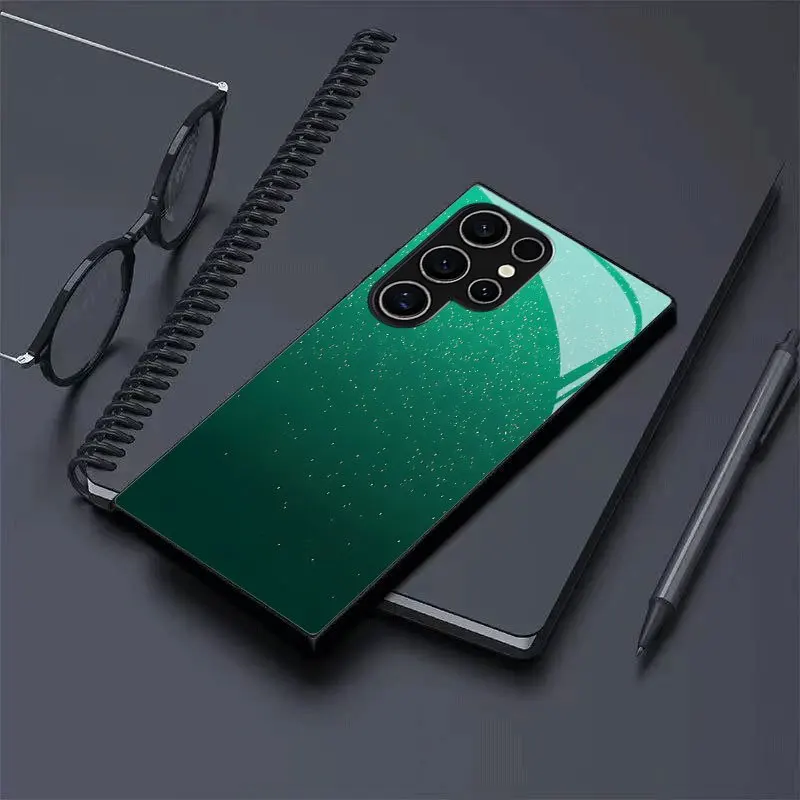 Simple solid color gradient phone case suitable for Samsung Galaxy S26 S25 S24 S23 S22 S20 FE/Ultra/Plus hard case