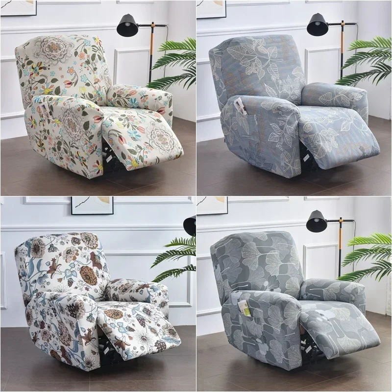 Floral Recliner Sofa Cover Lazy Boy Chair Covers Elastic Sofa Couch Slipcover for Living Room Relax Lounger Armchair Sofa Covers