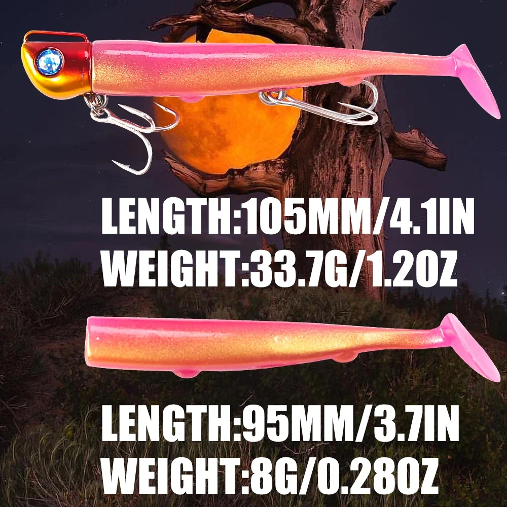B&U SAND EEL 33G Salzwasser Weicher Angelköder Schwanz Jig Kopf Haken Minnow Künstlicher Köder Seebarsch Swimbait Tackle Gear – Detail 2