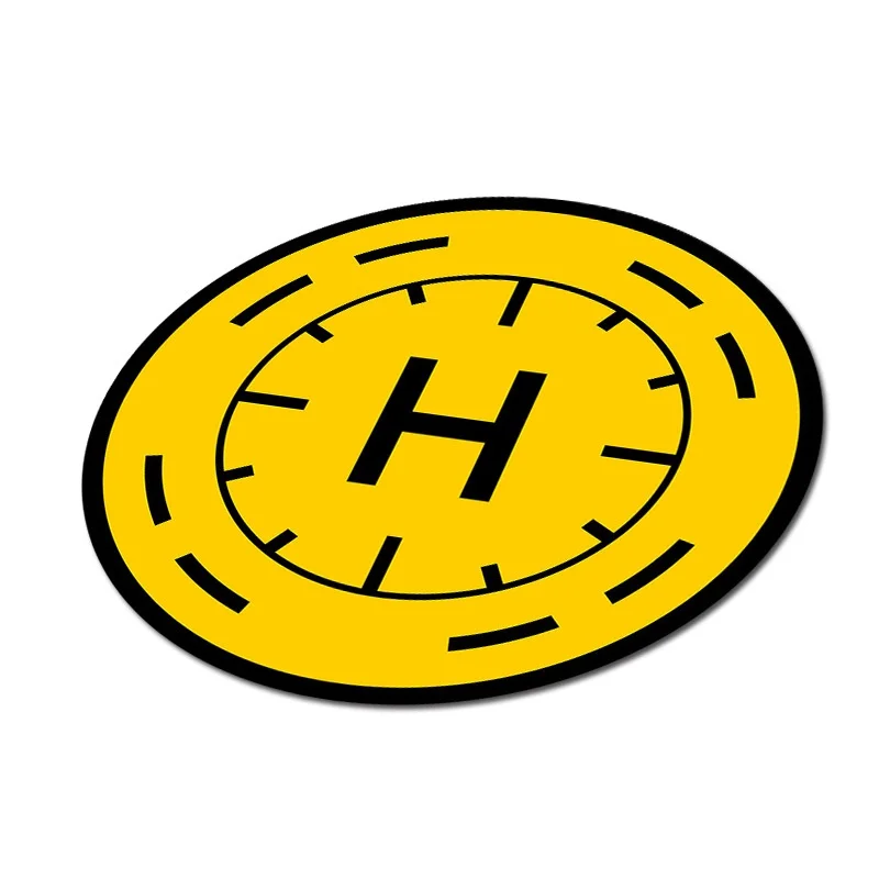 Almofada de pouso para drone rc, 50cm, borracha natural, portátil, helipad, para controle remoto, quadricóptero, aeronave, uso interno e externo