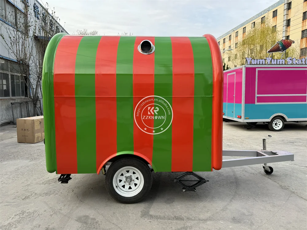 Truk makanan dapur seluler kustom sepenuhnya katering peralatan jalan makanan ringan kopi kios makanan cepat Trailer makanan jalan gerobak kios kopi