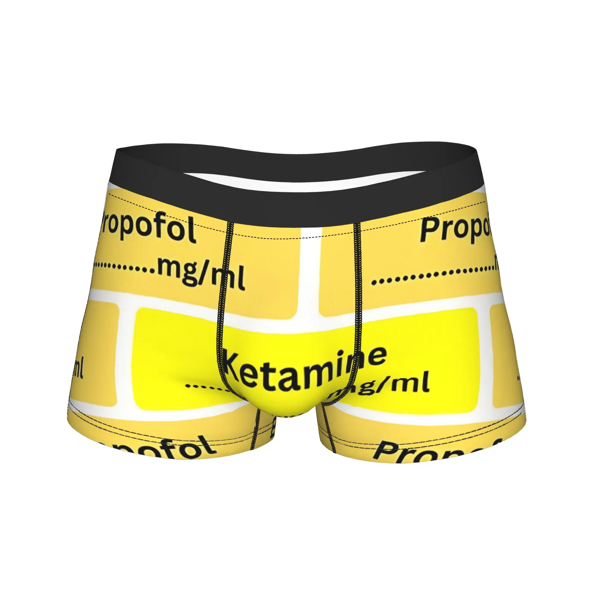 

Anaesthesia Label Propofol For Anesthesiologist Boxer Brief Underwear Trenky Men's Elastic Boxer Shorts Oversize Underpants