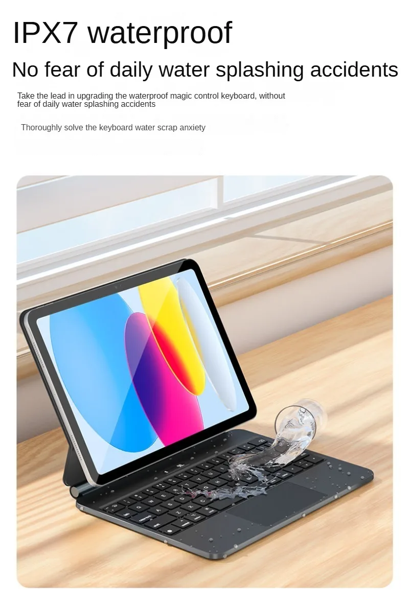 COOSTART للوحة المفاتيح السحرية الخاصة بـ Air7/6 Pro M3 iPad. لوحة مفاتيح خارجية معلقة مغناطيسية للكمبيوتر اللوحي. خاصية iPad