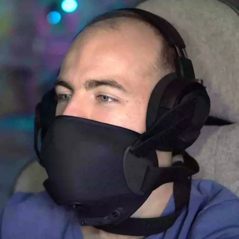 Radio Headset Game E-sports Live Broadcast Sound Insulation Noise Reduction Live Streaming Host Mask CS with Microphone Headset