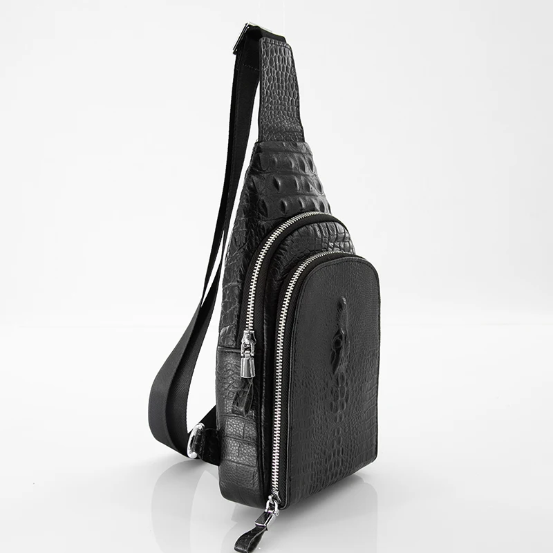 

Мужская нагрудная сумка из натуральной кожи, сумка на ремне из воловьей кожи, сумка через плечо, молодежная модная брендовая новинка 2025 bolsos para hombre 0A