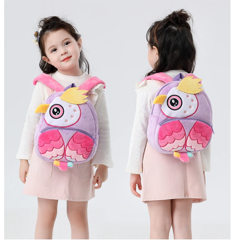 Cute Animal Plush Kids Backpack 36