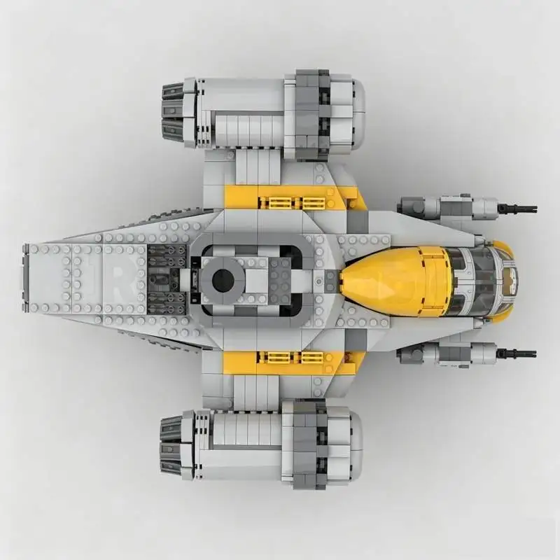1738PCS Modify War Series Sci-Fi Spaceship MOC Custom Puzzle Blocks Creative Assembly Educational Toy Gifts Collection Display