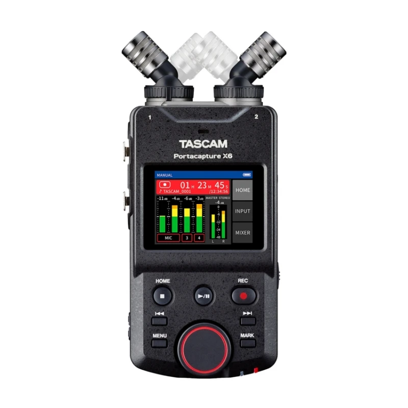 Tascam X6 High-Resolution Multi-Track Handheld Recorder with 6-Track Recording for Podcast, Music, Interviews, Field Recording