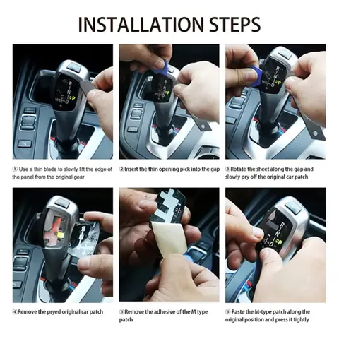 LHD Shift Lever Cover for BMW M Sport F30 F10 3 4 5 6 Series Lever Gear Knob Gear Shift Knob Gear Lever Knob Gear Stick 8 best sales bmw msport - №8