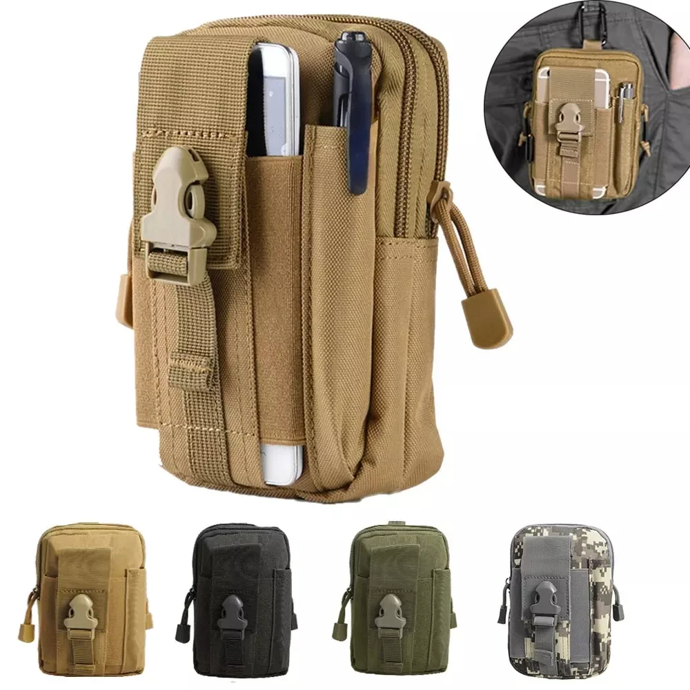 Tactical Waterproof Mohr Bag Portable Compact Multi-Pocket Mobile Phone Bag Secure Tactical Waist Bag for Adventure Handbag