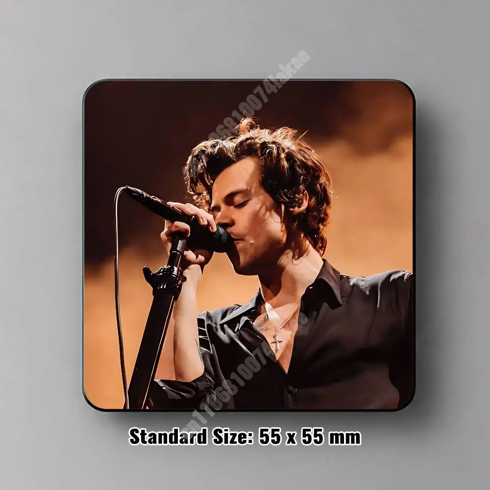 H-Harry S-Styles Kiss All The Time Disco Occasionally Magnetic Sticker Reflective Fridge Decal for Metal Surfaces Magnet Sign