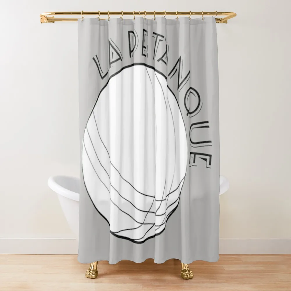 

La pétanque - La boule de pétanque Shower Curtain Shower Waterproof Bathroom Shower Set For Bathrooms Anime Curtain