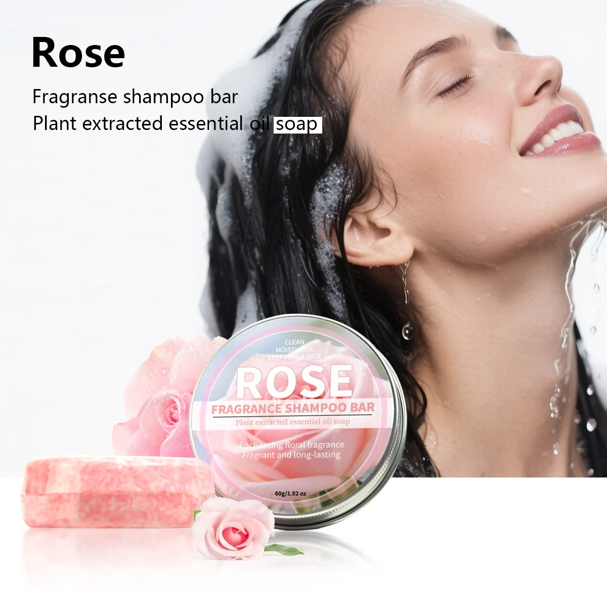 

Шампунь с эфирным маслом розовой розы, мыло для рук с растительным экстрактом, глубокая очистка, мягкий шампунь и мыло для ухода за волосами