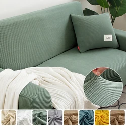 Sofa Cover for Living Room Thick Elastic Polar Fleece Cover for Sofa Couch Armchair 1/2/3/4 Seat L Shaped Corner Sofa Cover