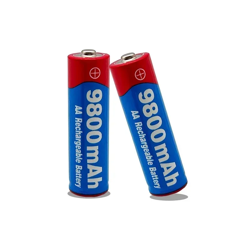 2-100PCS 2024 New AA Rechargeable Battery 9800mah 1.5V New Alkaline Rechargeable Batery for Led Light Toy Mp3