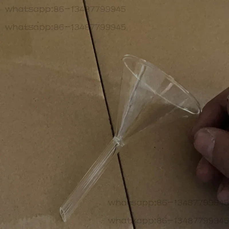 Glass Conical Triangle Funnel, Laboratory Glass Funnel 40/50/60/75/90/100/120/150mm Lab Glassware