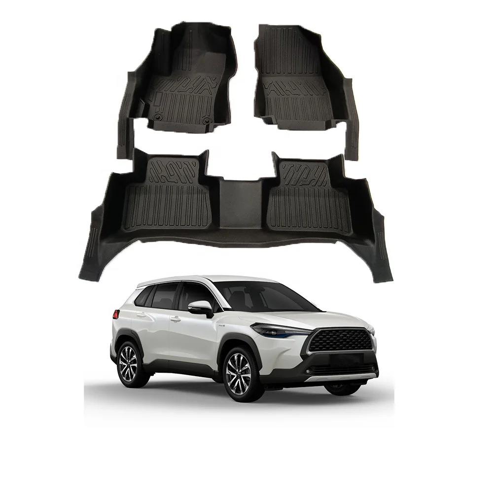 

Hot! 2024 New Design Waterproof and Fireproof TPE Completely Covered Extension Rubber 5D TPE Car Foot Mat for COROLLA CROSS 2020