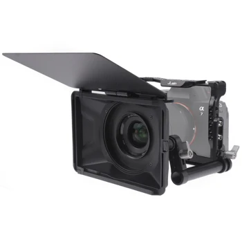 Fotga Mini Lightweight 4x4 4x5.65 Clip-Lens Matte Box DSLR Mirrorless Camera A7 A7R A7S II III IV Z6 Z7 II EOS R3 R5C M6