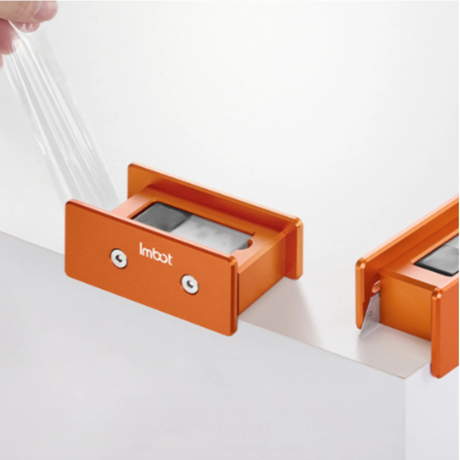 Plastic Film Cutter Retractable Blade Board Film Cutter Hand Tool Aluminum Alloy Smooth Metal Finish