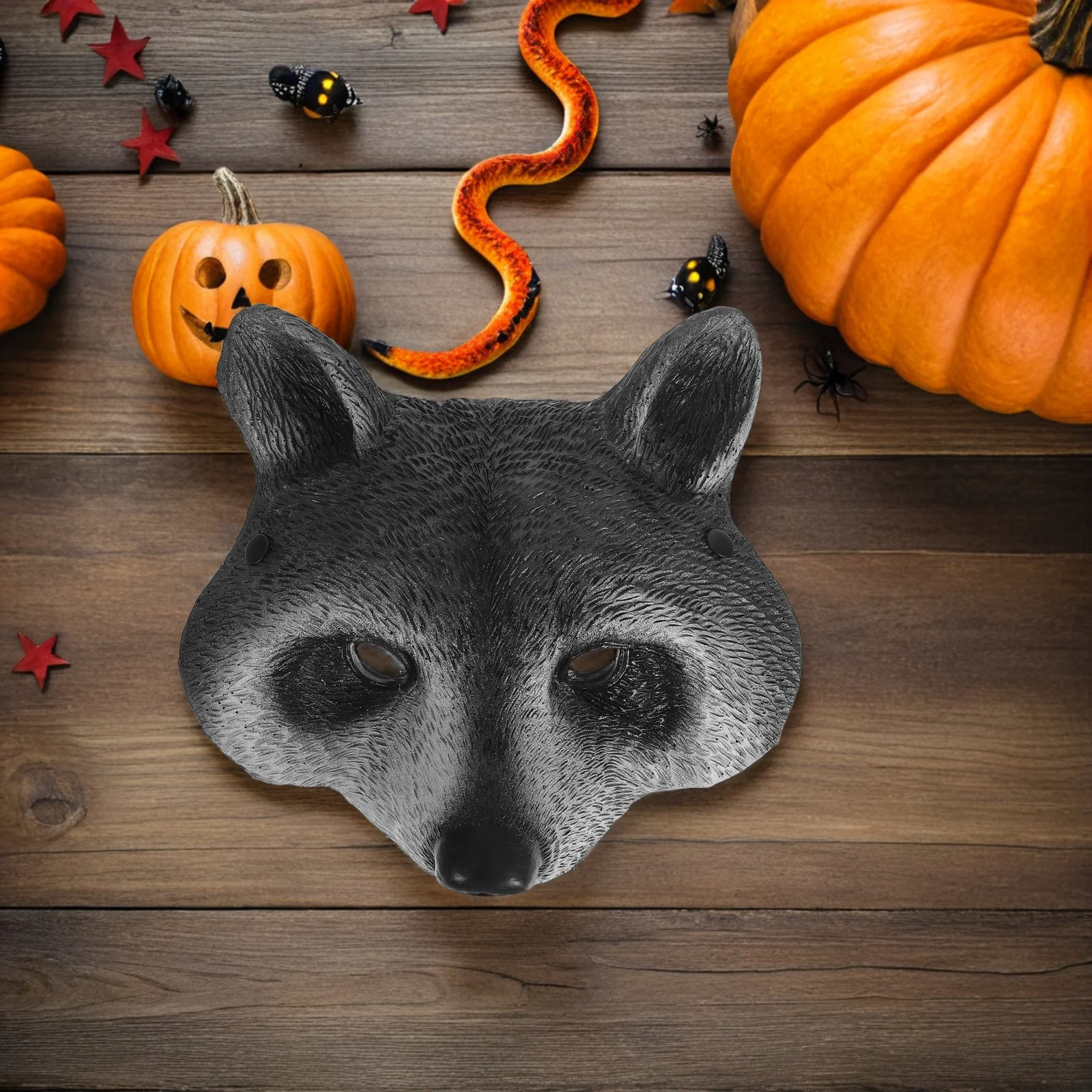 

2Pcs Realistic Raccoon Mask 3D PU Foam Half Face Costume for Halloween Cosplay Mask Raccoon Cosplay Masks