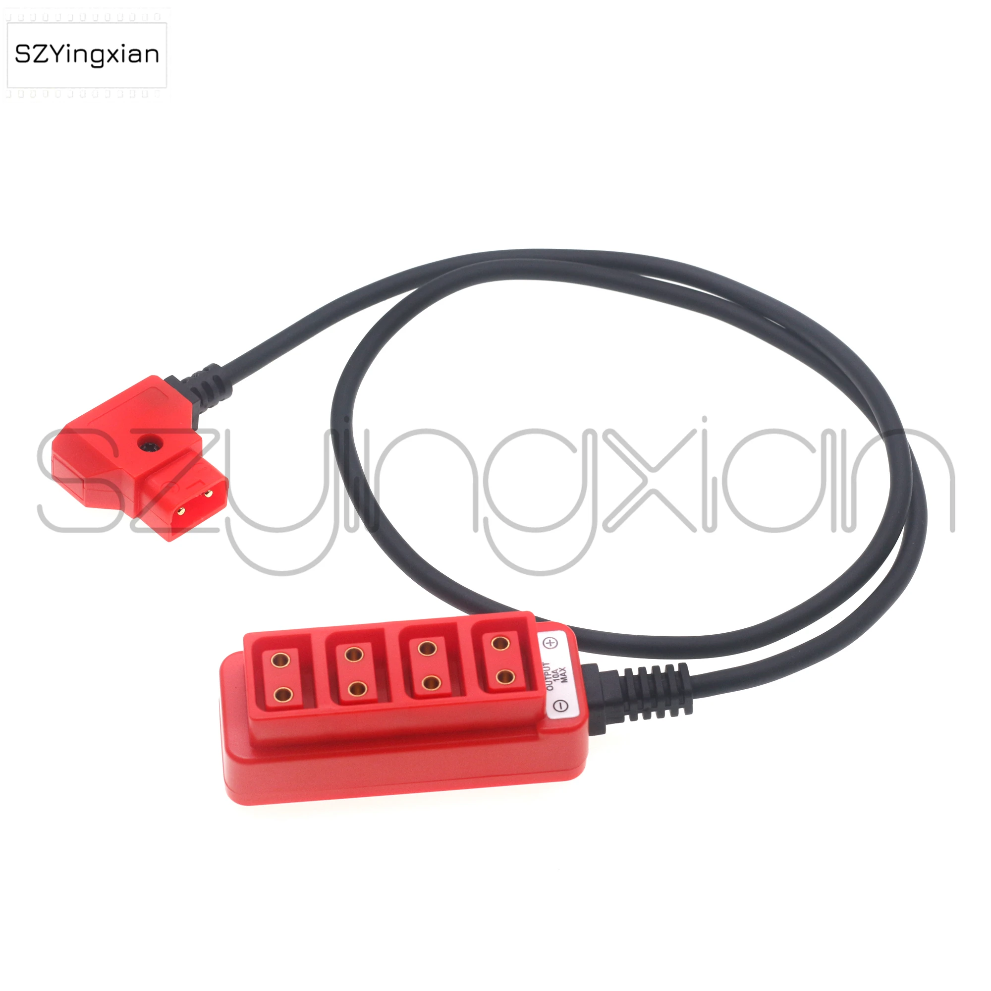 B port Male to 4 DTAP Female Suitable for RED/ARRI Camera V Port Dattery DTAP Four-Way Splitter, Camera Power Splitter