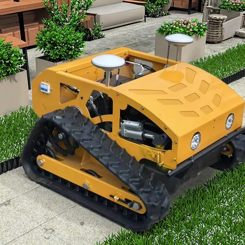 

GPS RTK Mini Intelligent Self-Propelled Lawn Mower Rubber Agricultural Remote Control Ro bot 550mm Automatic Lawn Mower