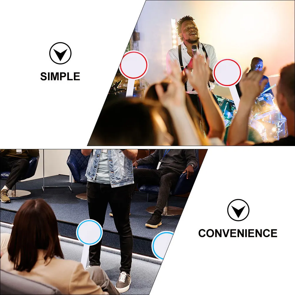 12Pcs Scoreboards Single Side Reusable Writable Whiteboards Handheld Board for Scoring Voting Auctions Scoreboard