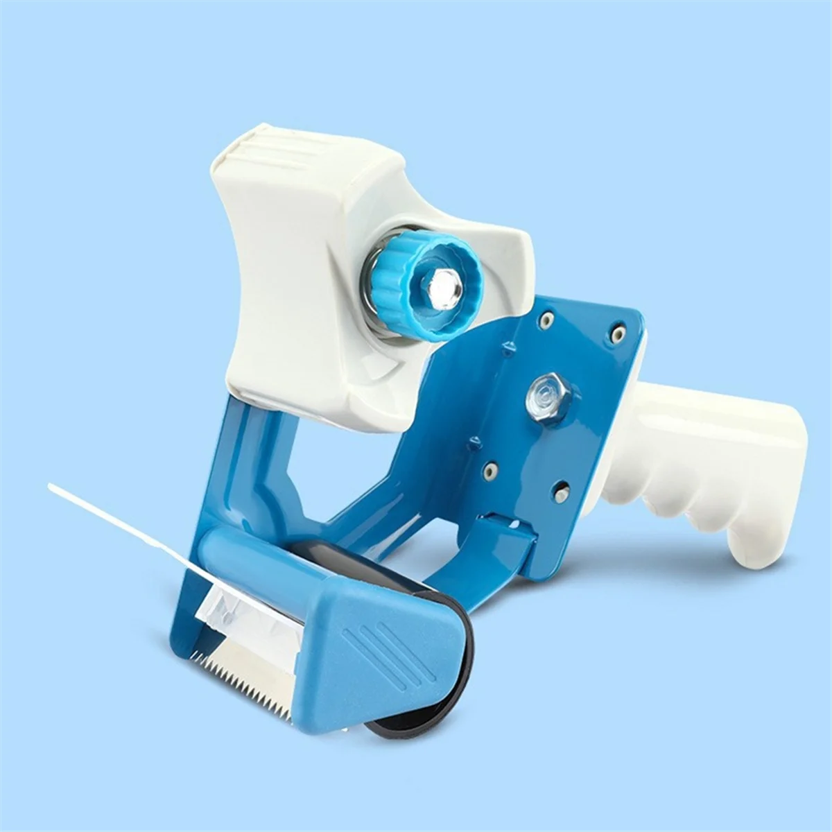 Dozownik taśmy klejącej AA25, możliwość użycia taśmy o szerokości 5 cm, uchwyt na taśmę do pakowania biurowego.