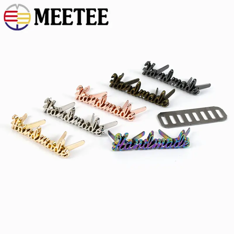 5/10/20Pcs 10x35mm Metal Bag Tag Label for Handbag Purse Bags Handcraft Decor Labels Buckles DIY Sewing Hardware Accessories