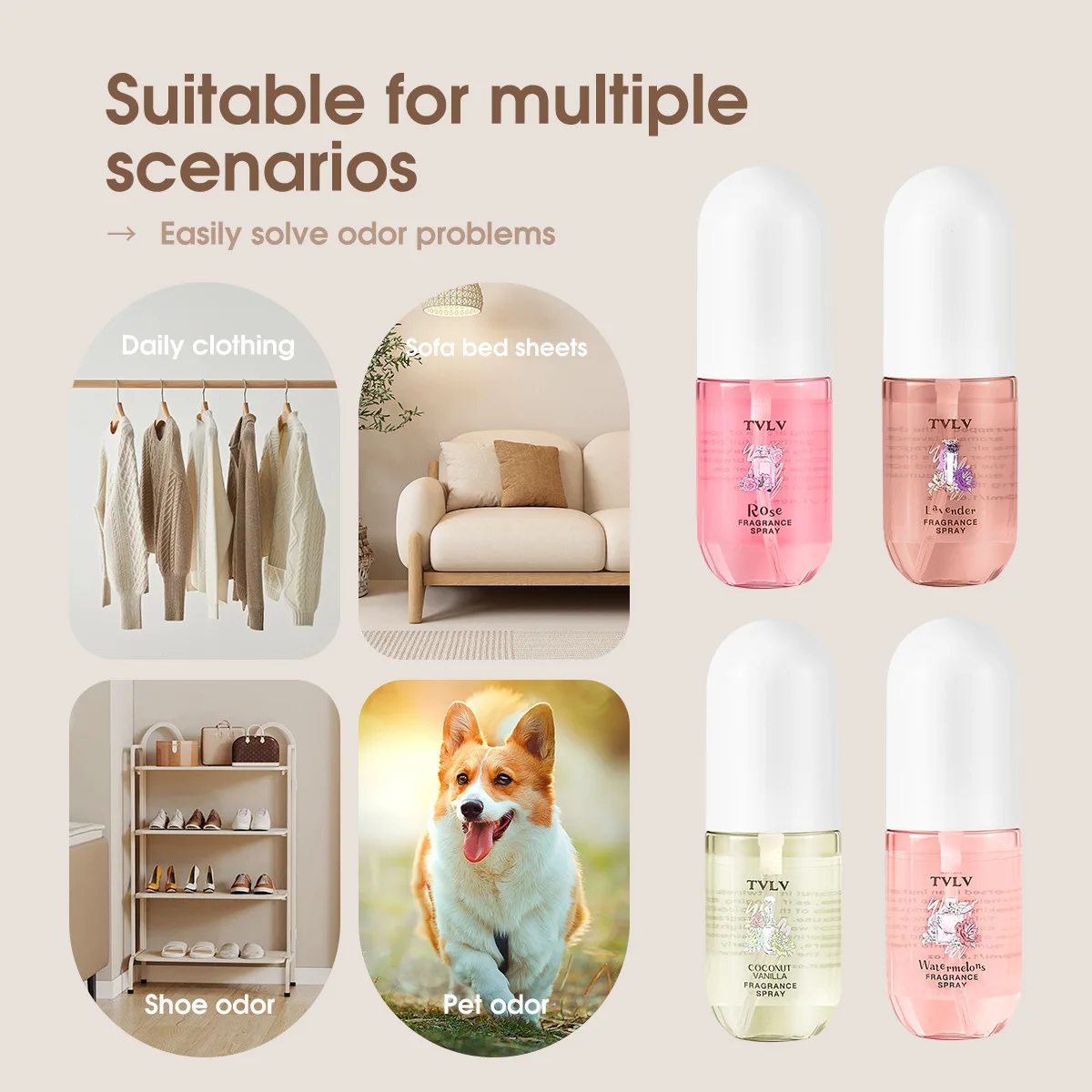 عطور نسائية غير كحولية فاواكه طازجة عطور تدوم طويلاً رذاذ للجسم جوز الهند روز ليدي امرأة أو دو تواليت رذاذ #3