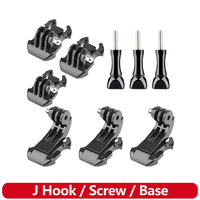 J Hook Quick Release Mount Base Screw For GoPro Hero 13 12 11 10 9 8 7 6 SJCAM AKASO Insta360 DJI Osmo Action Camera Accessories