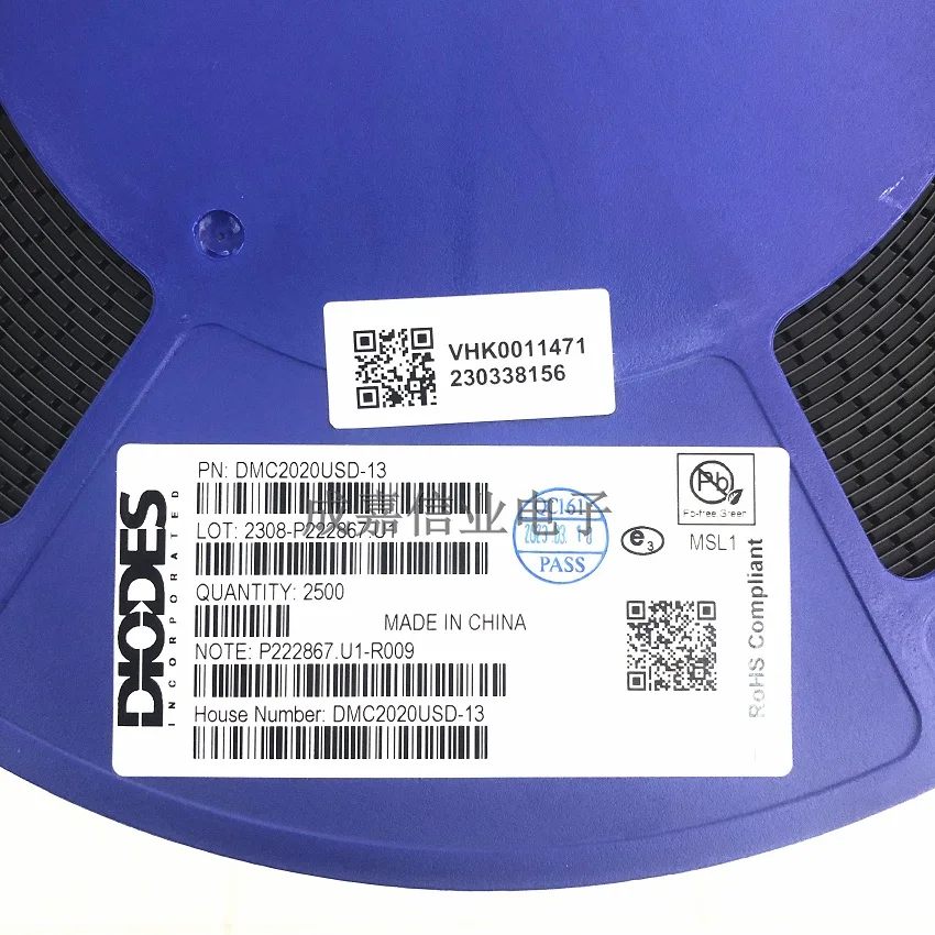 Imagem -05 - Marcação do Dmc2023usd13 Sop8 C2023ud Mosfet 20v Par Enh 2kv Esd N-canal P-canal 85 a 68 a Lote de 10 Peças