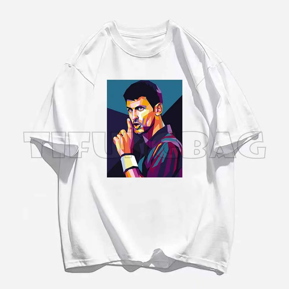 Novak Djokovic Aesthetic Tennis Sports Short Sleeve Tee Streetwear Casual T Shirts Women Men Tops T-Shirts