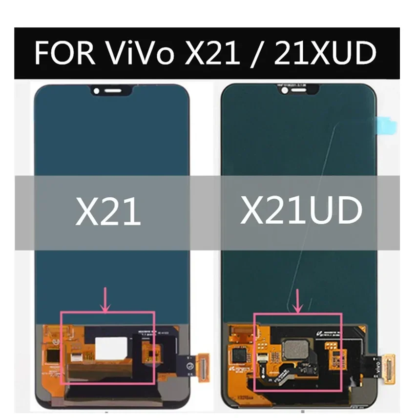 AMOLED dla vivo X21 X21A X21UD X21UDA wyświetlacz LCD + ekran dotykowy wymiana zespołu szklanego obiektywu Digitizer