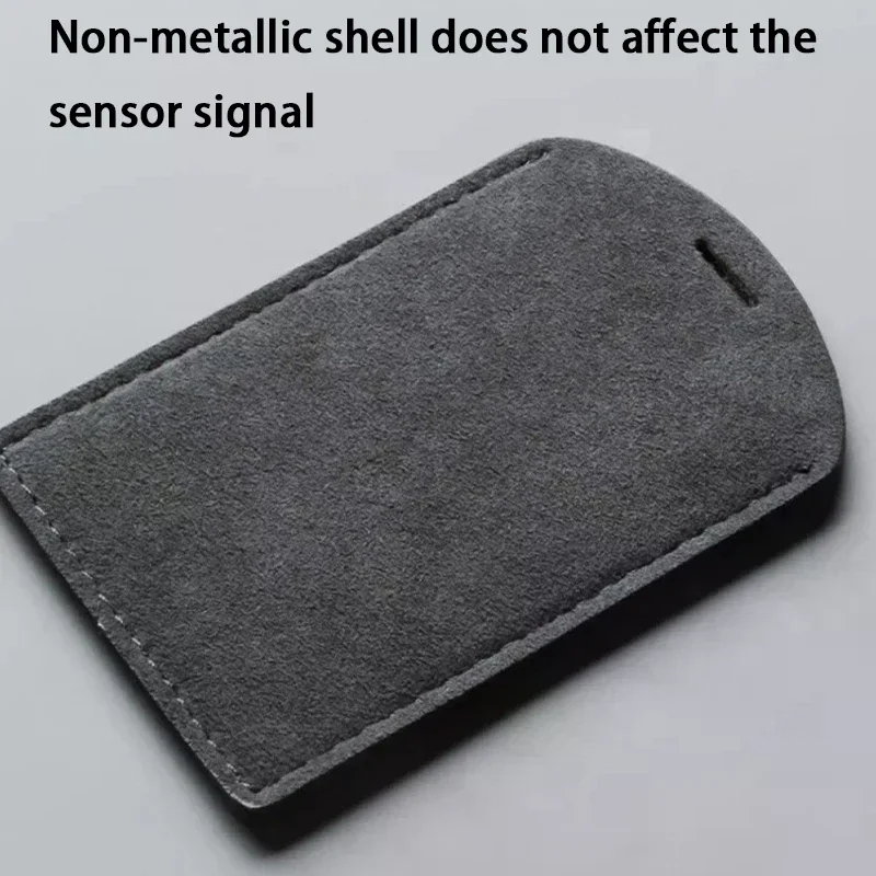 

Portable Genuine Leather Car NFC Card Holder Mini License NFC PVC Card Cover Flip Suede Cover Protector Cover Auto Accessories