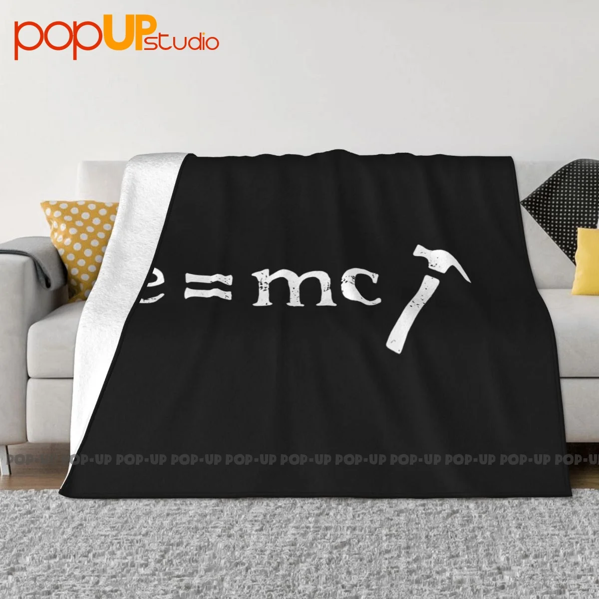 E=Mc Hammer Blanket Fluffy Bedspread Breathable Skin Friendly Home Decotation