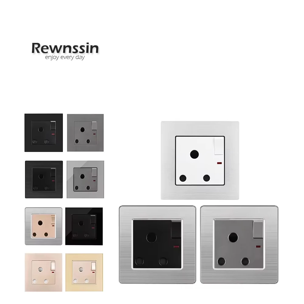 

86 мм * 86 мм, южноафриканская розетка, 3-контактная розетка, 15 А, розетка для кондиционера, настенная розетка, переключатель, розетка управления