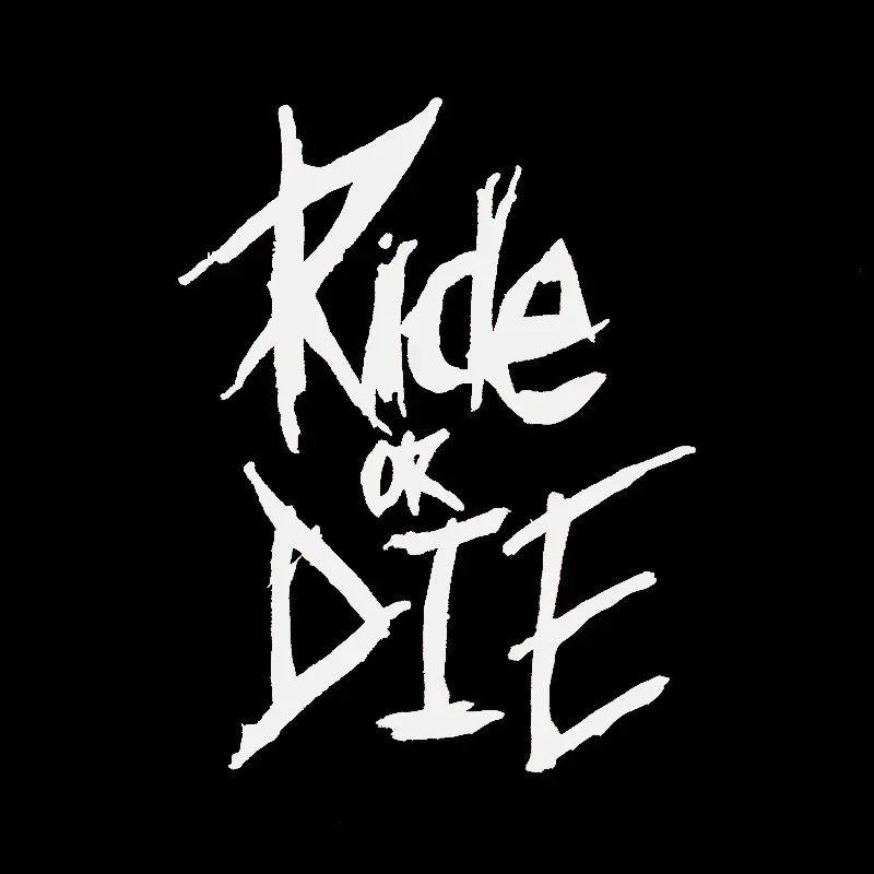 1PC/set Bike Frame Stickers Ride or Die Top Tube Decals for MTB Bicycle Decorative Frame Bike Auto Motorcycle Accessories