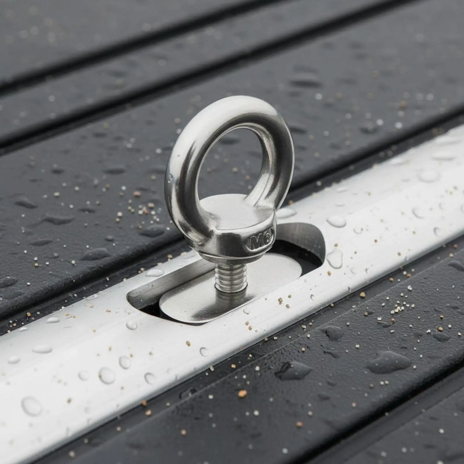 Slide-Retainer Loop Silver Polished Slide Component Threaded Threaded Post