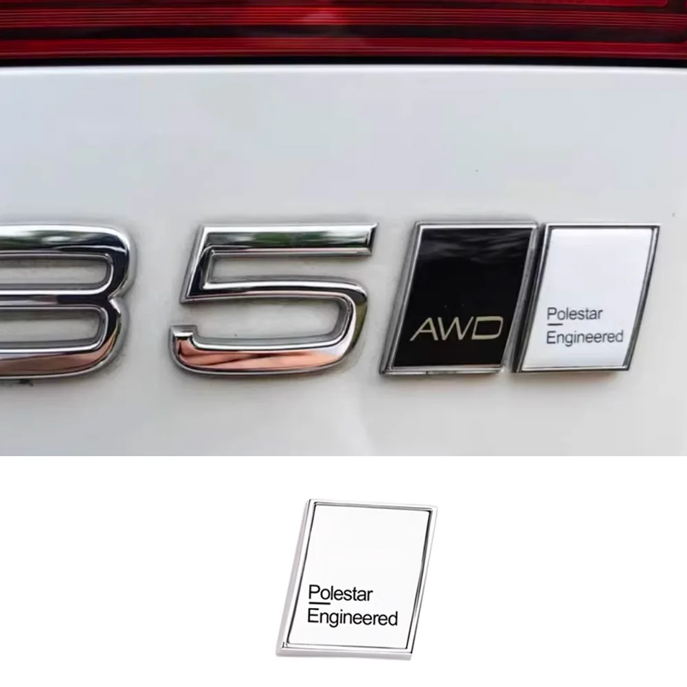 For Polestar Engineered Trunk Sticker Volvo Rear Badge Sticker Polestar Trunk Sticker For Volvo S90 XC90 V90 S60 XC60 XC40 V60