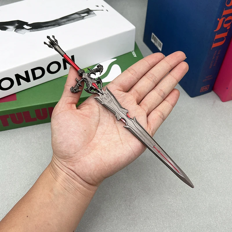 22 cm Final Fantasy 16 Spiel Replik Flammenzunge Schwert Metall Waffe Modell Sammlerstück Desktop Dekorationen 1:6 Action Figur Zubehör Spielzeug Geschenk Dropshipping Großhandel Heißer Verkauf Geschenke Neue Ankunft G – Detail 4