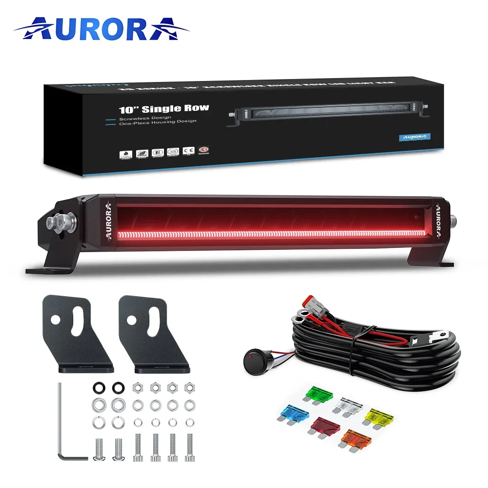 AURORA Patent Multifunction RGB led light bar Screwless Led Light Bars IP69K smart   bars