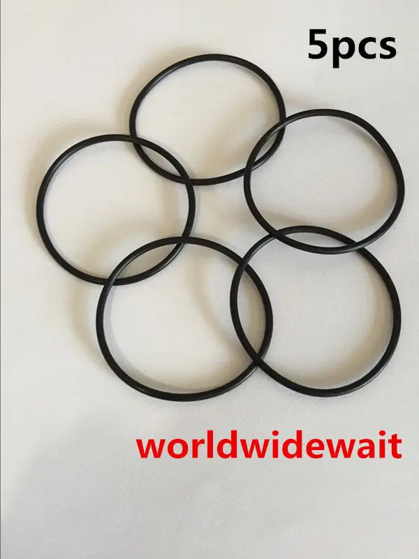 46/48/49/50/51/54/55/56/57/59mm Diâmetro externo x 3,5mm Juntas de vedação de borracha preta 5 peças