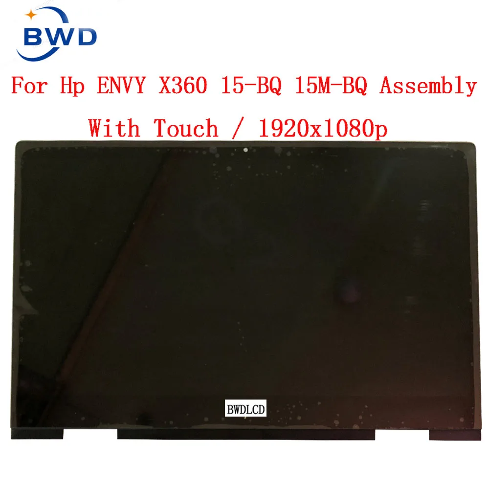 Original 15.6'' Screen Touch Glass Digitizer Assembly+Bezel For HP ENVY x360 15-BQ 15-bq005ur 15-bq006ur 15-bq007ur 15-bq008ur