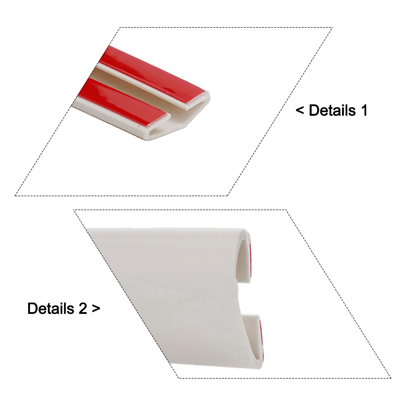 Non Damaging Door Bottom Seal Strip with Strong Adhesion and Easy Application for Standard Interior Entry Doors